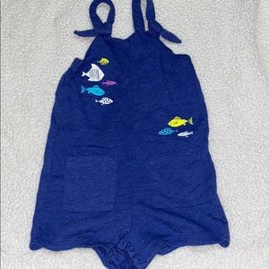Cat and Jack Blue, Fish romper
